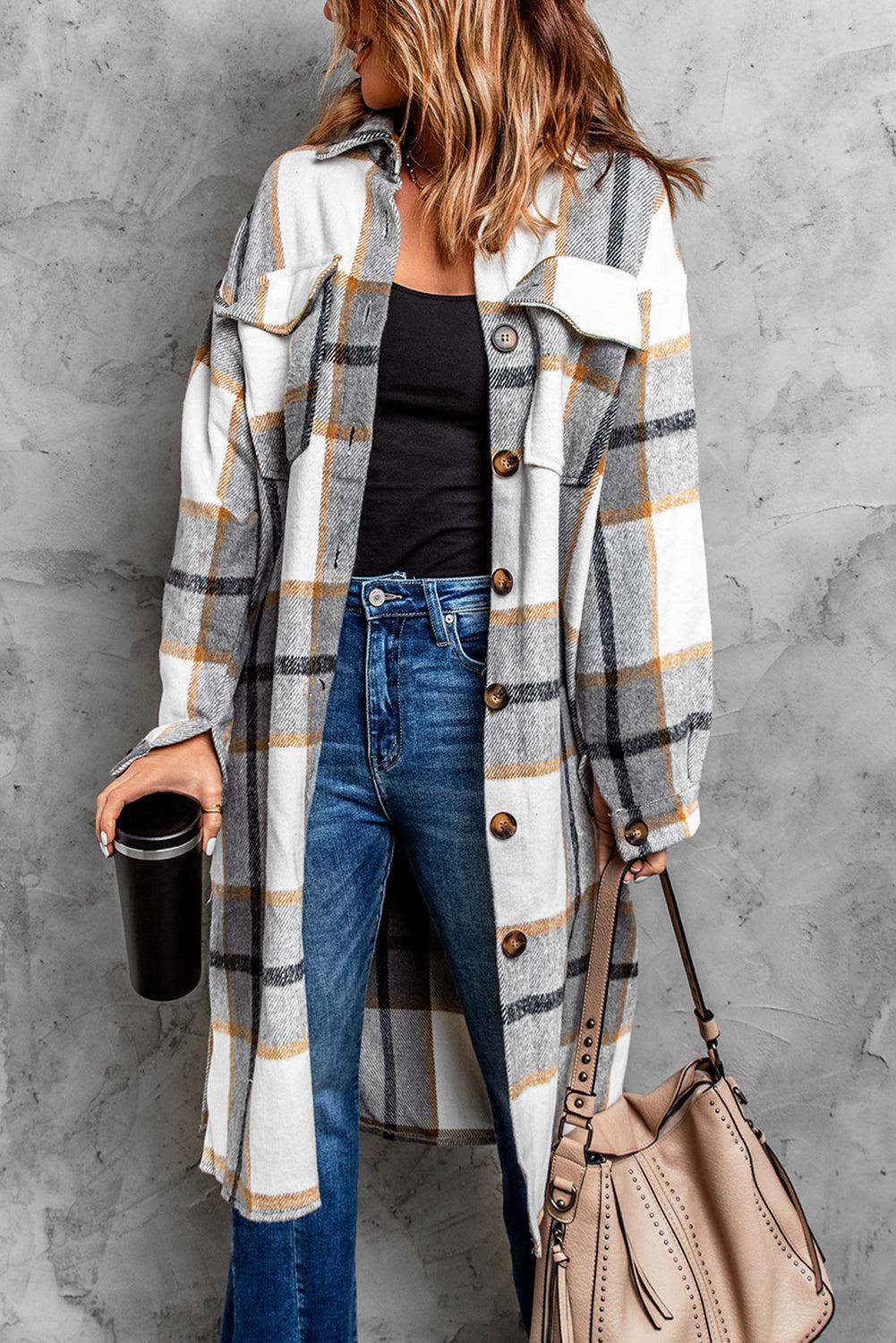 Dropped Shoulder Duster Coat